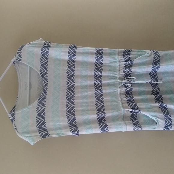 Cotton & Modal Geometric Pattern Sleeveless sz L - Picture 2 of 11